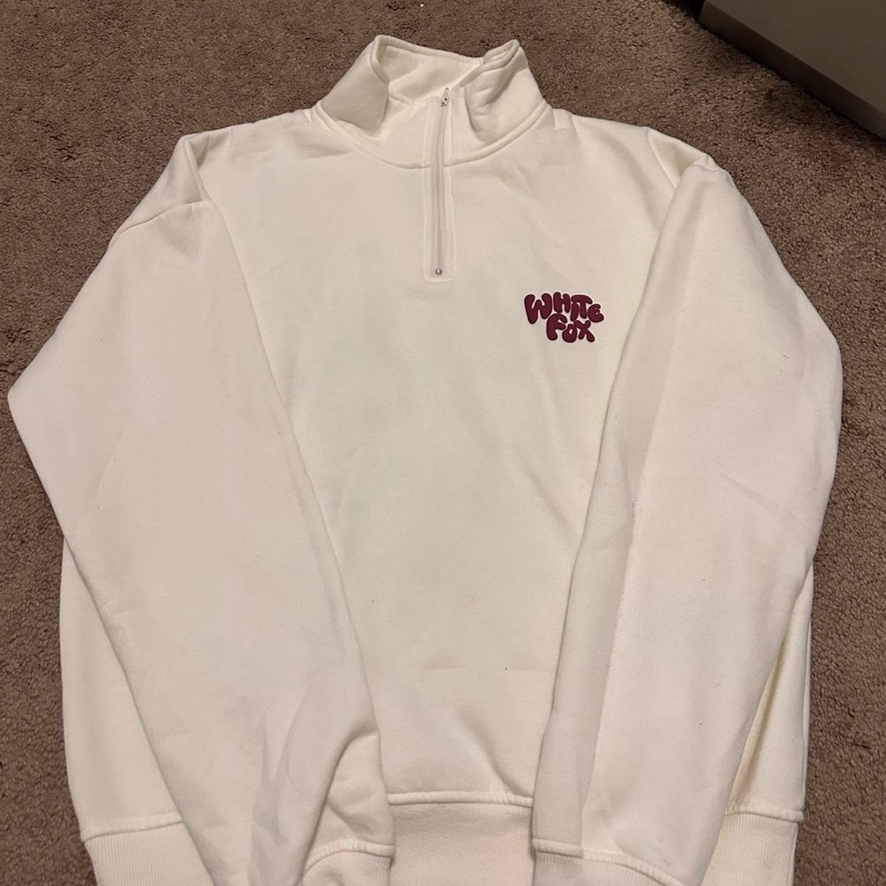 White Fox White Quarter-Zip Sweatshirt